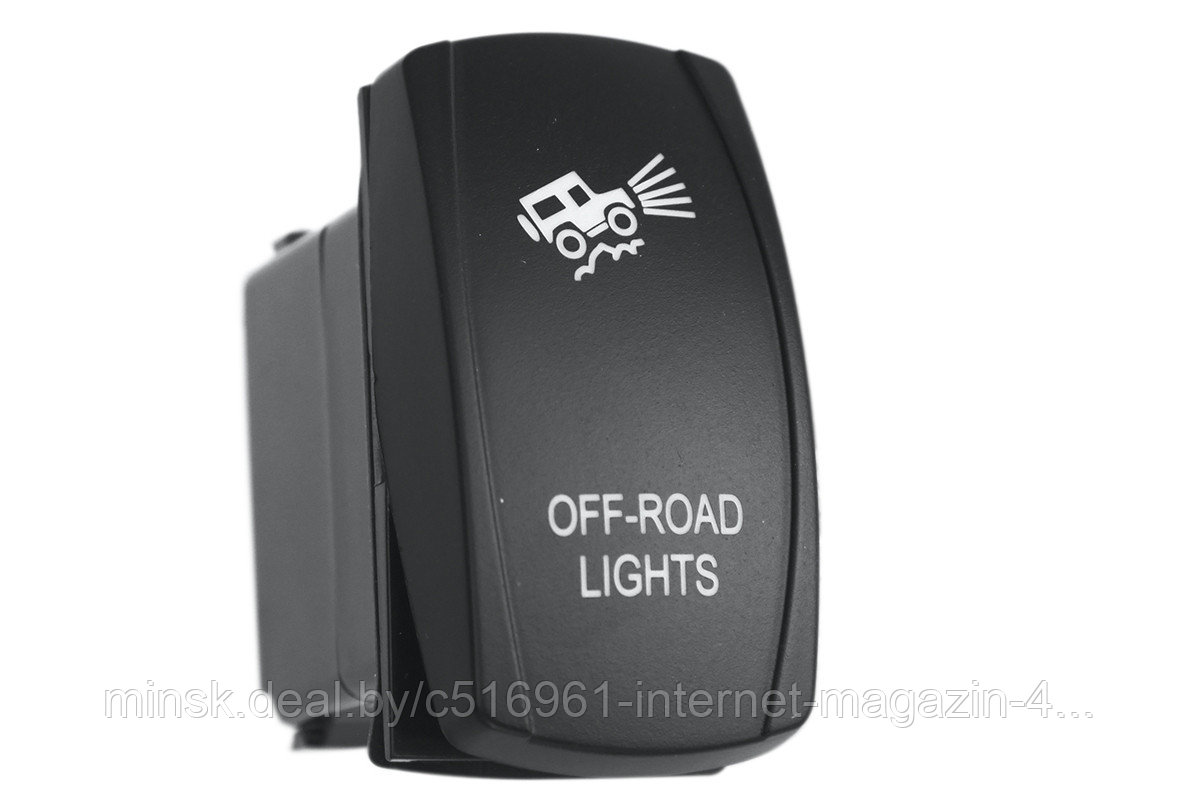 Переключатель автомобильный ВКЛ/ВЫКЛ, белый, OFF-ROAD LIGHTS - фото 1 - id-p193652779