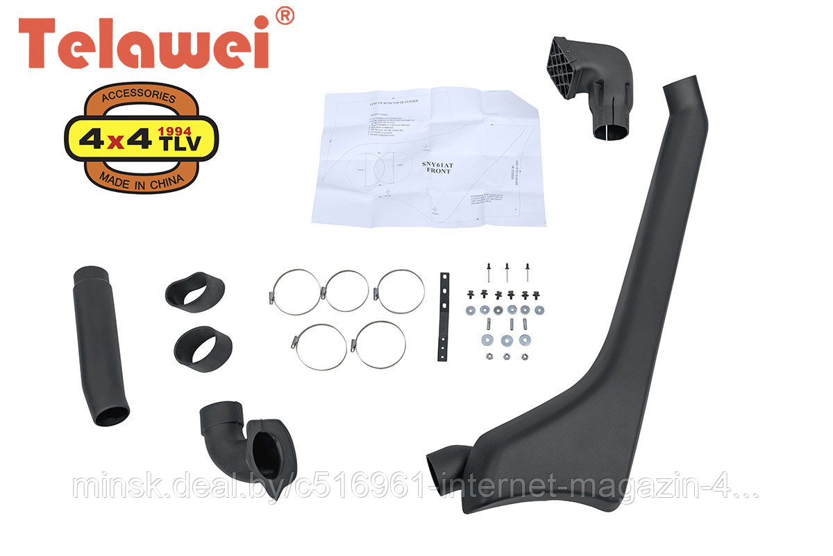 Шноркель Telawei для Nissan Patrol Y61 04/2000-12/2002 TD42, ZD30DDTI - фото 1 - id-p140277980