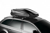 Бокс на крышу Thule Touring M (200), 175x82x45 см, черный глянцевый, двухсторонний, 400 л. Артикул:634201