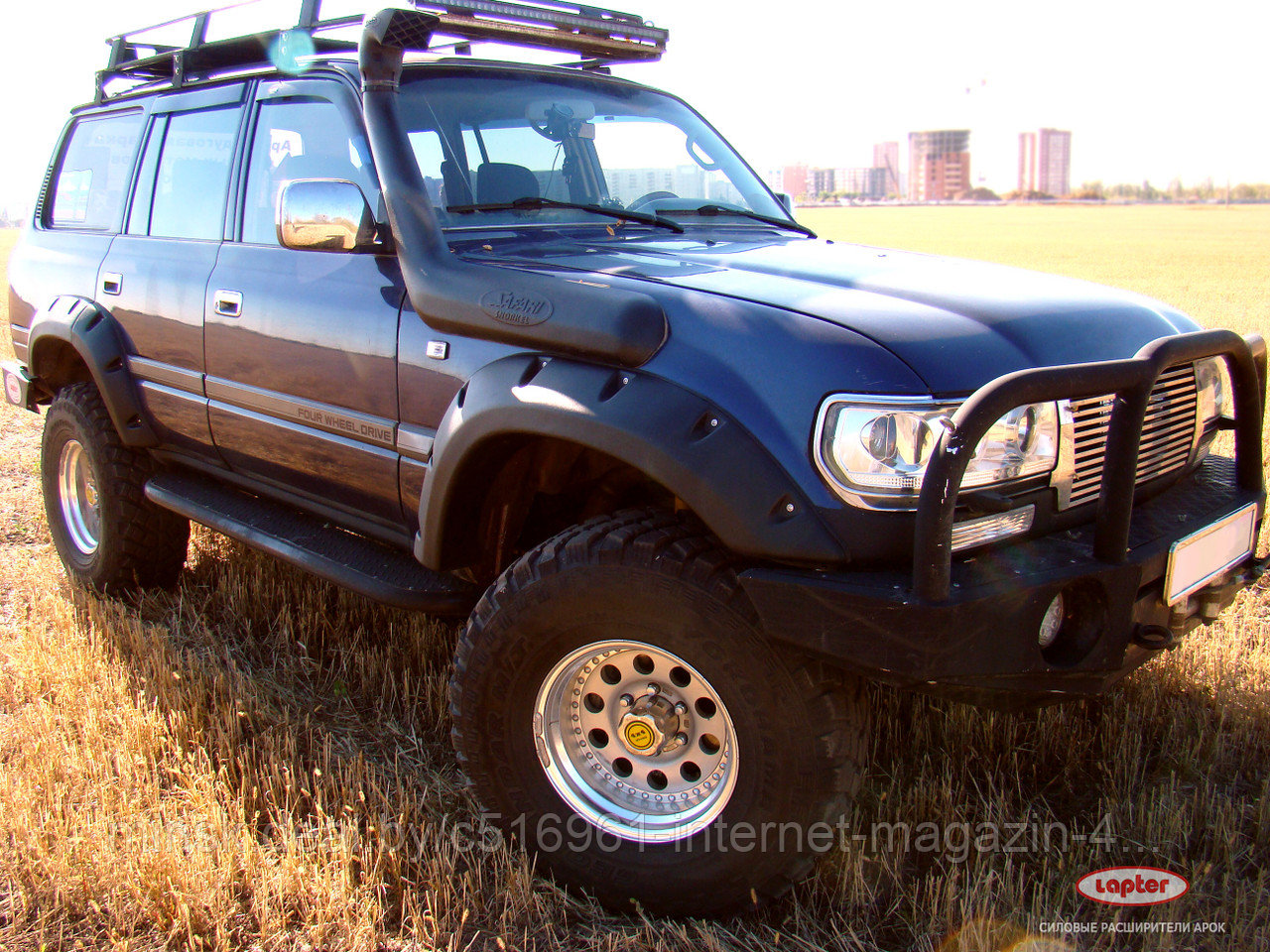 Расширители колёсных арок Toyota Land Cruiser 80 (130 мм). Артикул: TLC-82 - фото 1 - id-p193653519