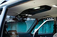 Консоль потолочная для установки в УАЗ Патриот рестайлинг 2015, вырез под радиостанцию 140х40 мм, черная