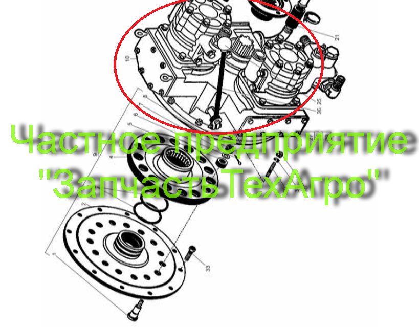 Редуктор 701.16.02.000-1 7011602000-1 К-701 Кировец - фото 1 - id-p193662070