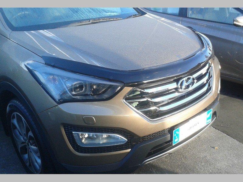 Дефлектор капота - мухобойка, Hyundai Santa Fe 2012- , евро крепеж, ANV - фото 1 - id-p143772397