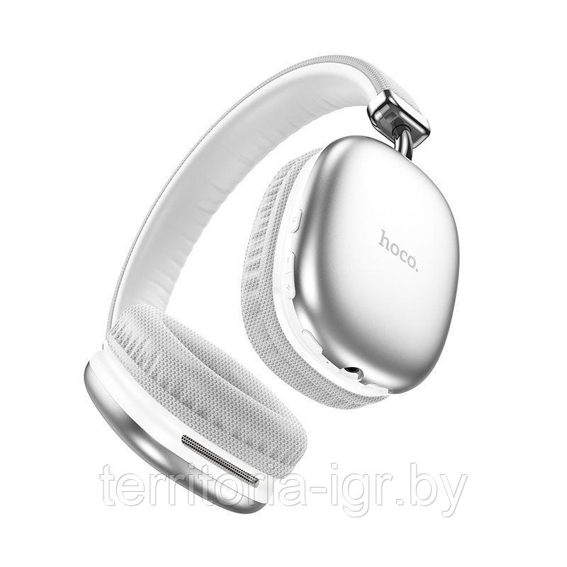 Беспроводные Bluetooth наушники W35 серебристый Hoco - фото 3 - id-p193667490