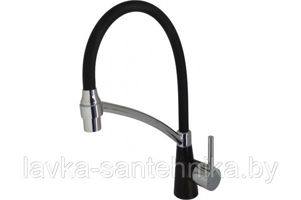 Смеситель для кухни LEDEME L4399B-2 с гибким изливом (черный)