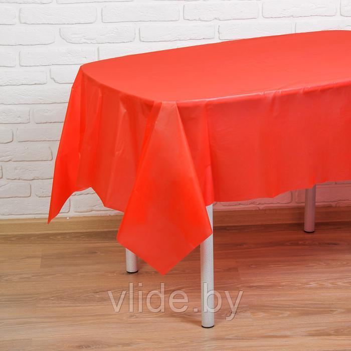 Скатерть «Праздничный стол», 137×183, цвет красный - фото 1 - id-p193671352