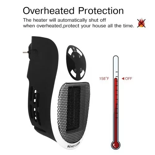 Портативный мини-обогреватель электрический Portable Heater - фото 4 - id-p193677562