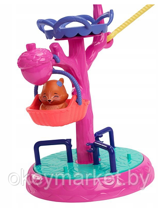 Игровой набор Mattel Enchantimals Детская площадка с сестренками-белками, фото 3