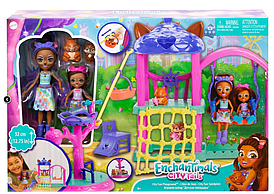 Игровой набор Mattel Enchantimals Детская площадка с сестренками-белками HHC16