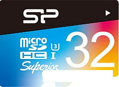 Карта памяти Silicon-Power Superior Pro microSDHC SP032GBSTHDU3V20SP 32GB (с адаптером)