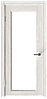 Межкомнатная дверь с покрытием экошпон Next 401 ДЧ светлое стекло, фото 3