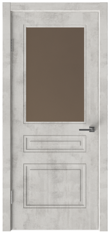 Межкомнатная дверь с покрытием экошпон Next 406 ДЧ стекло бронза