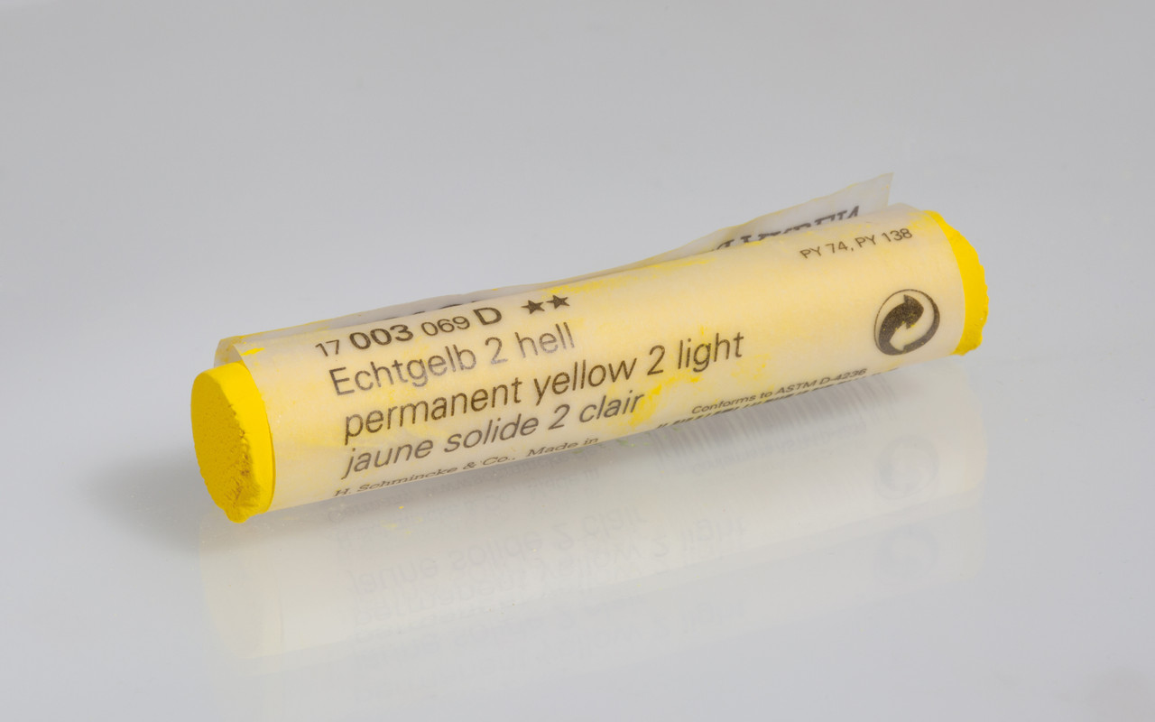 Пастель сухая мягкая Schmincke, цвет D, permanent yellow 2 light