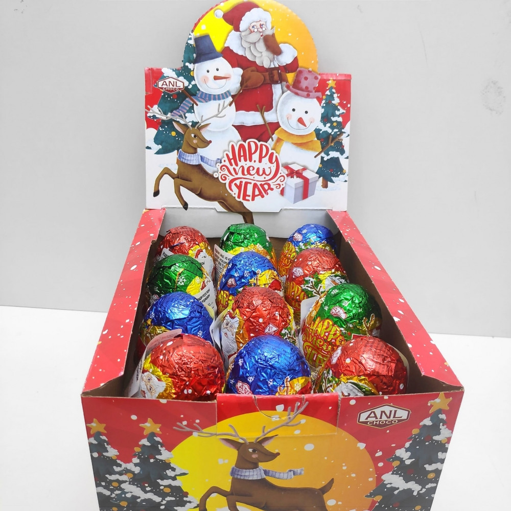 Шоколадное яйцо с игрушкой - сюрпризом Happy New Year, 25 гр. (Турция) - фото 3 - id-p193704534