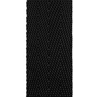 Лента тканная 25мм елочка-4 322 черн 10,7 (полая) КЛ