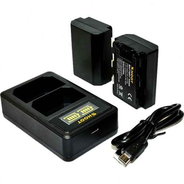 Двойное зарядное устройство Shoot XT-518 для Sony NP-FZ100 (комплект с 2 акб) - фото 1 - id-p193689037