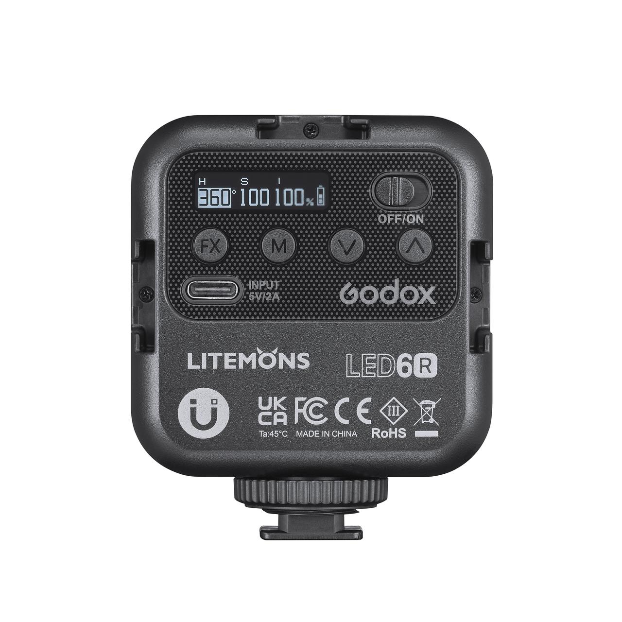 Осветитель светодиодный Godox LITEMONS LED6R RGB накамерный - фото 1 - id-p193705889