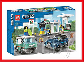 11532 Конструктор Lari "Станция технического обслуживания", 378 деталей, Аналог LEGO City 60257