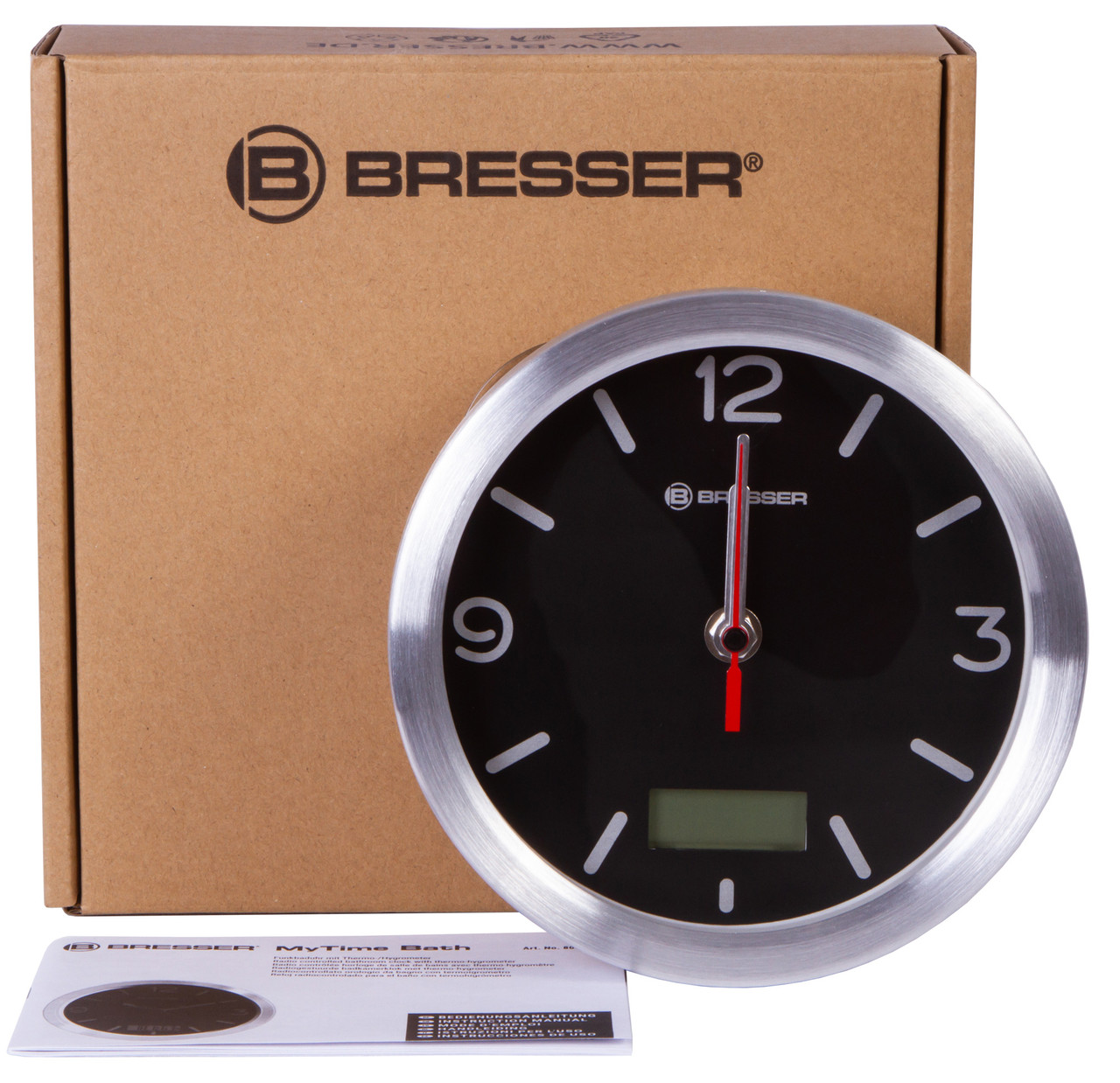 Часы Bresser MyTime Bath RC, водонепроницаемые, черные - фото 2 - id-p142445525