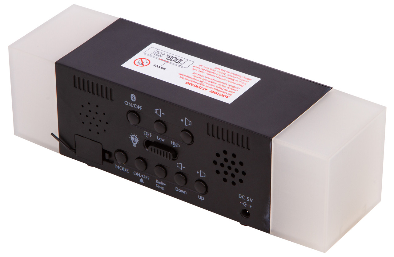Радио с будильником и термометром Bresser MyTime Sunrise Bluetooth, черное - фото 6 - id-p111722213