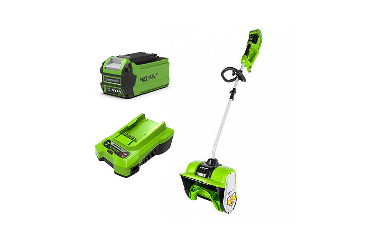 Cнегоуборщик- Аккумуляторная снеголопата GreenWorks G40SSK2 40В DigiPro