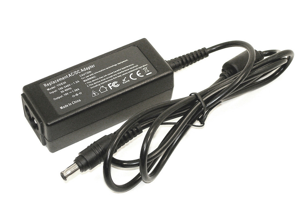 Зарядка (блок питания) для монитора LCD 19V 1.58A 30W, штекер (5.5х3.0 мм +Pin) - фото 1 - id-p193719127