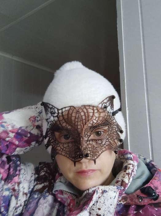 Карнавальная маска женская ажурная "Кошечка" - фото 2 - id-p193722528