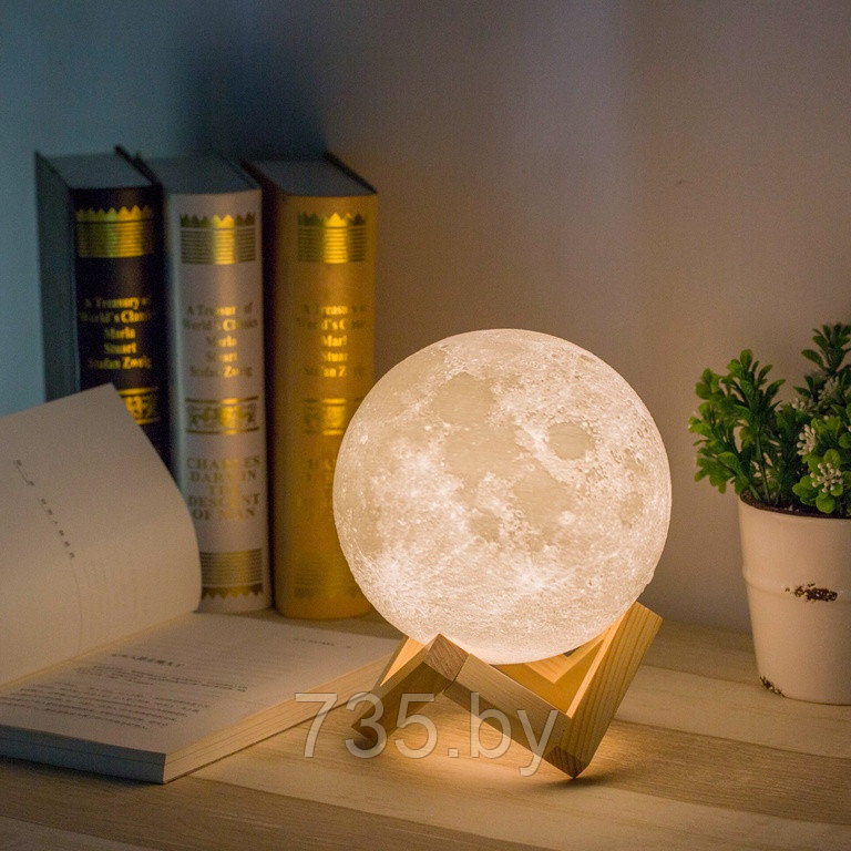 Ночник-светильник Луна (диаметр 15 см) без пульта - фото 2 - id-p193722815