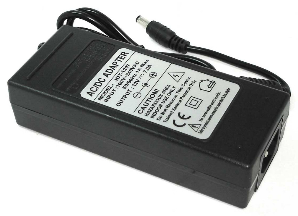 Зарядка (блок питания) для монитора LCD 12V 7A 84W, штекер (5.5х2.5мм) - фото 1 - id-p193723486