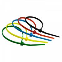 Стяжка нейлоновая 3,6х200мм 5 цветов (100шт), 06-1016