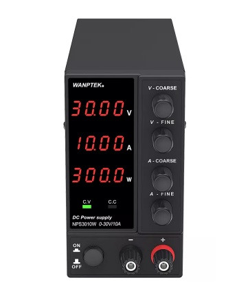 Импульсный лабораторный блок питания Wanptek NPS3010W 0-30V/0-10A