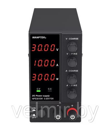 Импульсный лабораторный блок питания Wanptek NPS3010W 0-30V/0-10A - фото 1 - id-p147751798