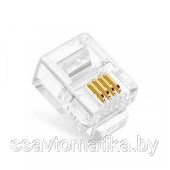 SUPRLAN Коннекторы 6P4C (RJ-11) (100шт) (10-0227)