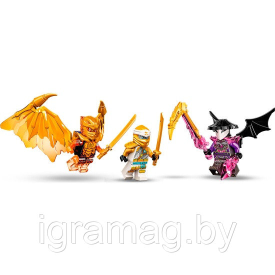 Конструктор LEGO® NINJAGO Реактивный самолёт Зейна "Золотой дракон" - фото 7 - id-p193726023