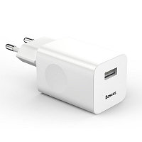 Сетевой адаптер с быстрой зарядкой Baseus Wall Charger QC3.0 24W, (CCALL-BX02) белый