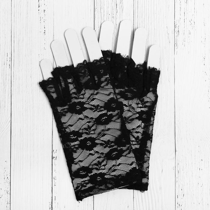 Карнавальные перчатки «Леди» для взрослых - фото 1 - id-p193726342
