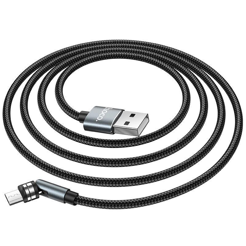 Кабель магнитный USB на Micro USB Hoco U94 1 м Black (для зарядки) - фото 3 - id-p160702869