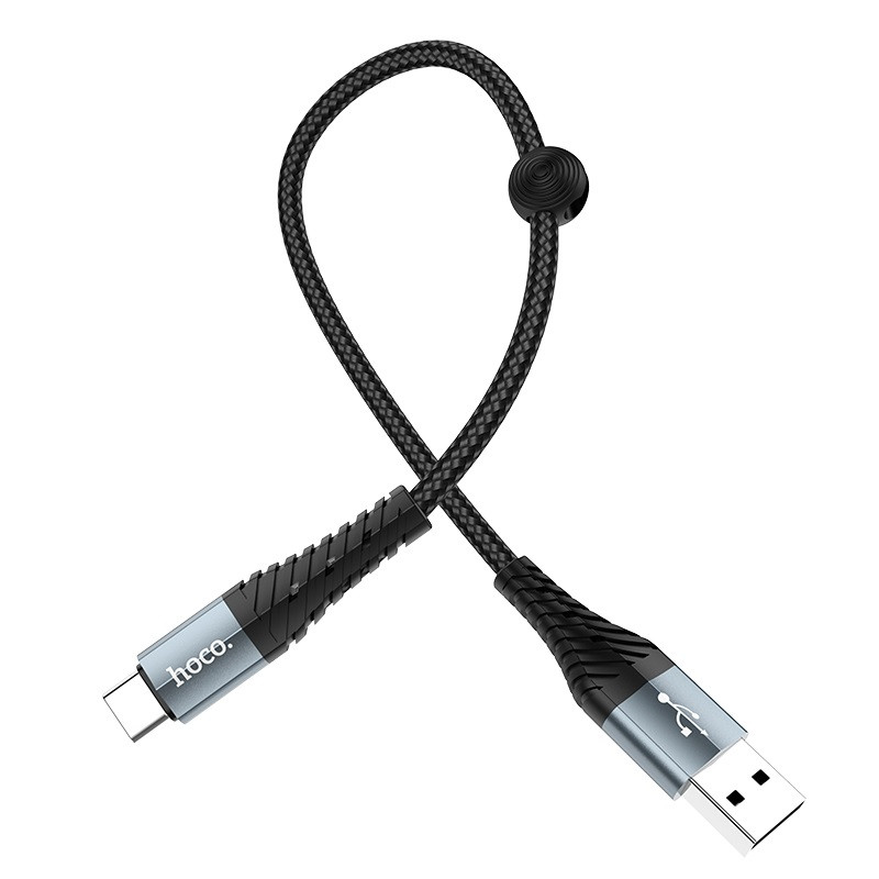 Кабель USB на Type-C Hoco X38 charging data cable 0,25m черный - фото 2 - id-p193726397