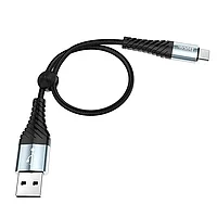 Кабель USB на Type-C Hoco X38 charging data cable 0,25m черный