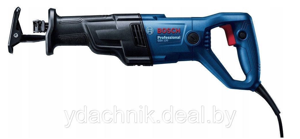 Сабельная пила BOSCH GSA 120 в кор. + 1 пильное полотно по металлу - фото 1 - id-p193726599