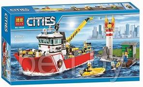 40019 Конструктор Cities "Пожарный бот" 461 деталm, аналог Lego City 60109