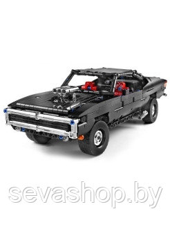 Конструктор Dodge Charger Доминика Торетто на радиоуправлении, MOULD KING 13081, аналог Лего Техник 1098 детал