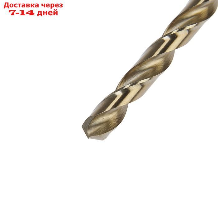 Сверло по металлу TUNDRA, HSS-Co (5% кобальта), цилиндрический хвостовик, 8 х 115 мм - фото 2 - id-p193694261