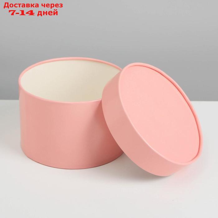 Набор шляпных коробок 3 в1 (16*10,14*9,13*8,5) розовый - фото 3 - id-p193697559