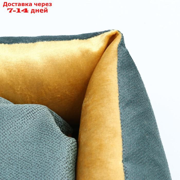 Лежанка-диван с двусторонней подушкой 45 х 35 х 11 см, микс цветов - фото 5 - id-p193698622