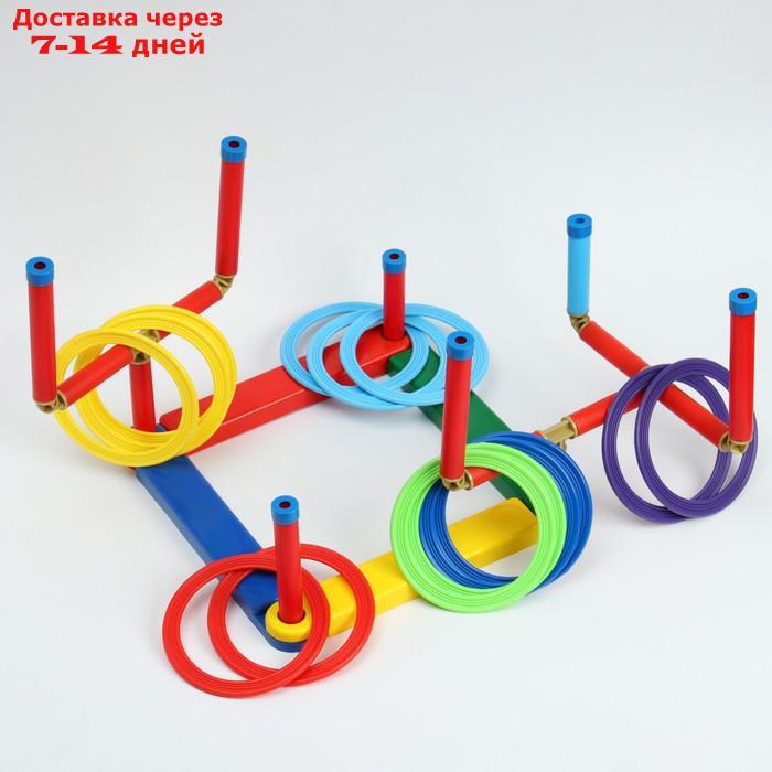 Кольцеброс "3D профи", 7 разновысотных стоек, 14 колец, микс - фото 1 - id-p193701767