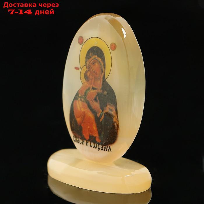 Икона "Владимирская", на подставке, селенит - фото 4 - id-p193694665