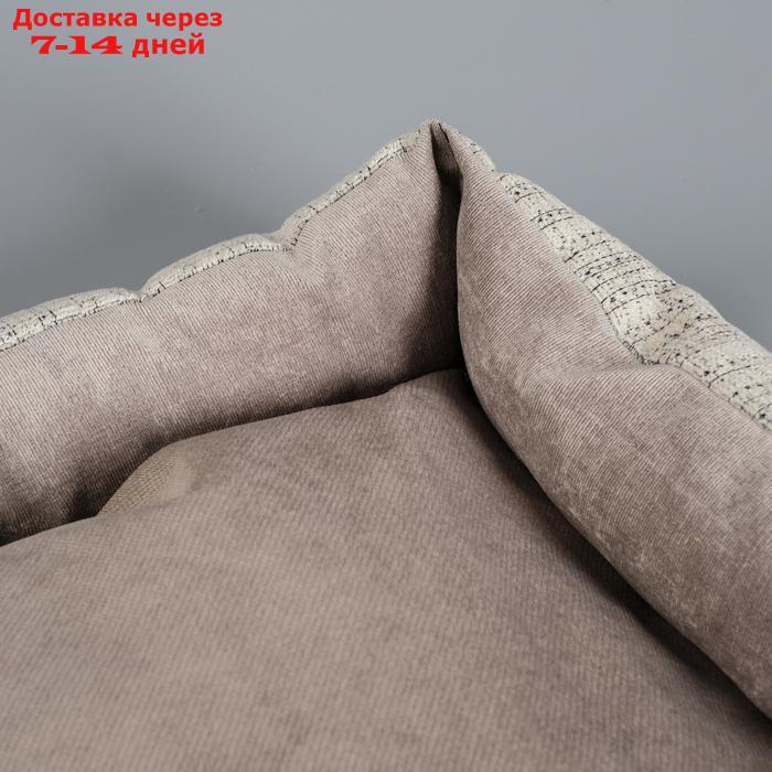 Лежанка-диван с двусторонней подушкой 53 х 42 х 11 см, микс цветов - фото 4 - id-p193697841