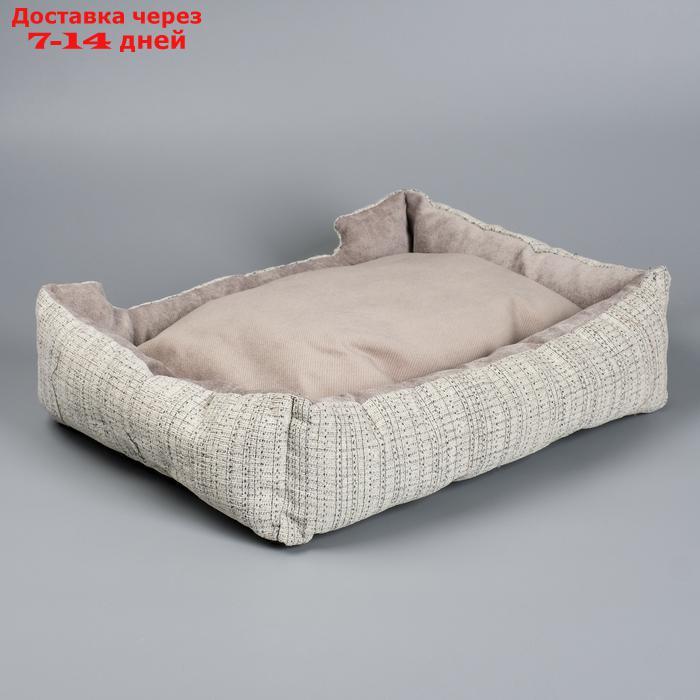 Лежанка-диван с двусторонней подушкой 53 х 42 х 11 см, микс цветов - фото 6 - id-p193697841
