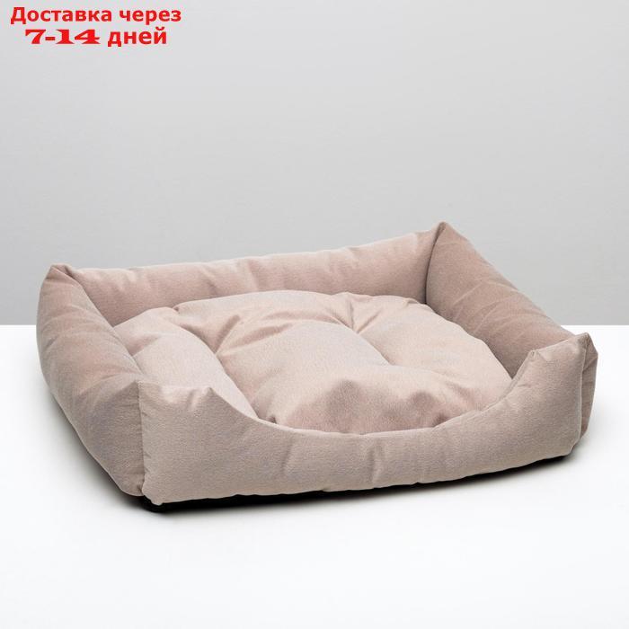 Лежанка-диван с двусторонней подушкой, 65 х 56 х 14 см, микс цветов - фото 1 - id-p193698838